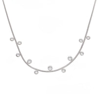 Colier din otel inoxidabil cu zirconiu cubic