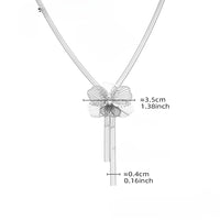 Colier cu floare 3D din otel inoxidabil placat cu aur 18K