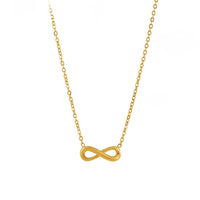 Colier din otel inoxidabil placat cu aur 18K si pandantiv infinit