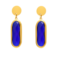 Cercei din otel inoxidabil placati cu aur 18K