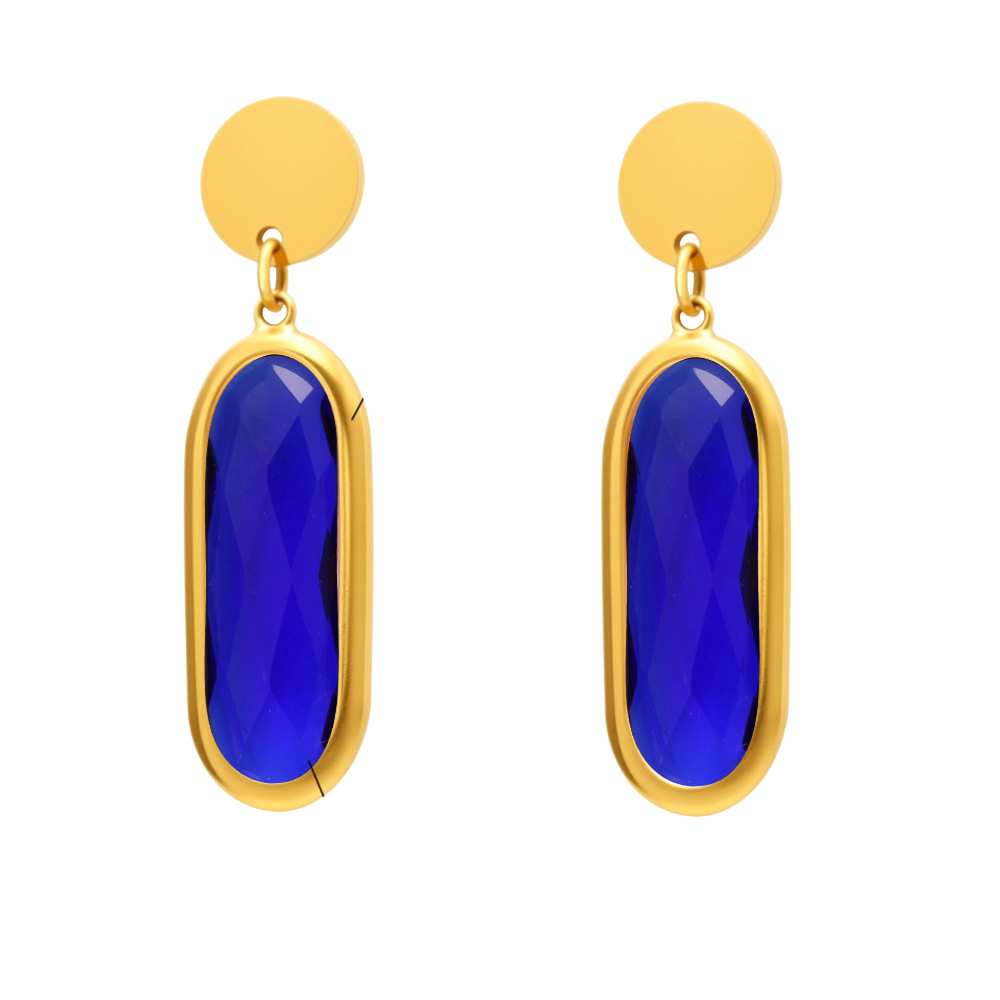 Cercei din otel inoxidabil placati cu aur 18K