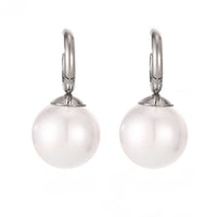 Cercei din otel inoxidabil cu perle din cristal