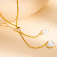 Choker cu inchidere reglabila din otel inoxidabil placat cu aur 18k