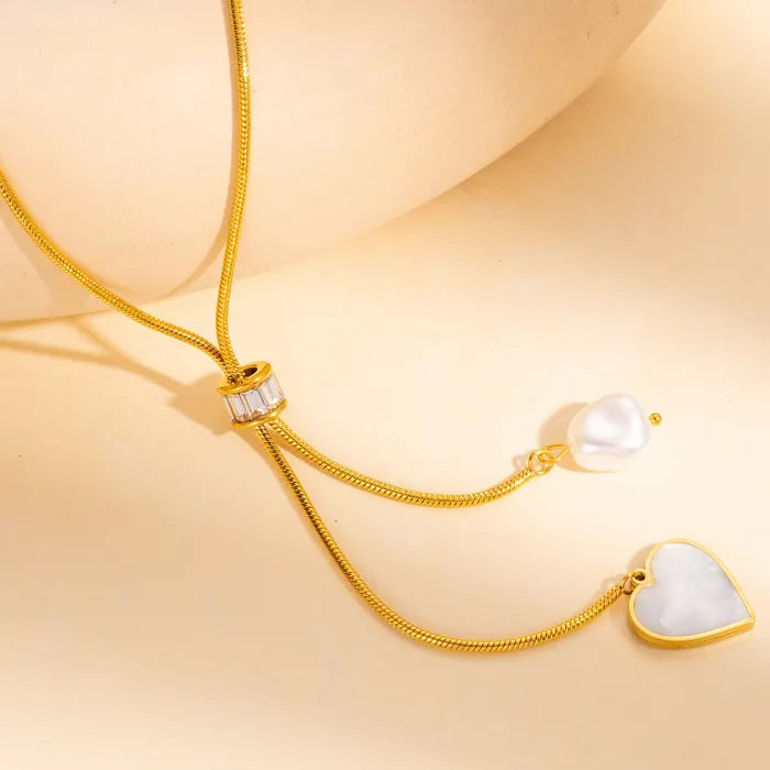 Choker cu inchidere reglabila din otel inoxidabil placat cu aur 18k