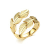 Inel ajustabil din otel inoxidabil "Angel Wings"