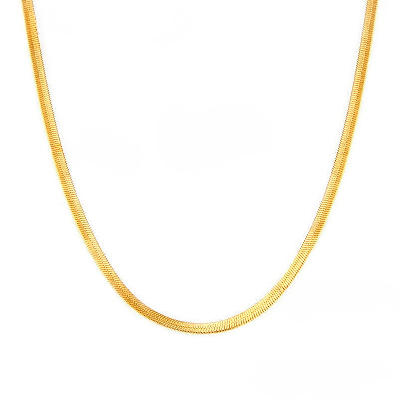 Colier din otel inoxidabil placat cu aur 18K