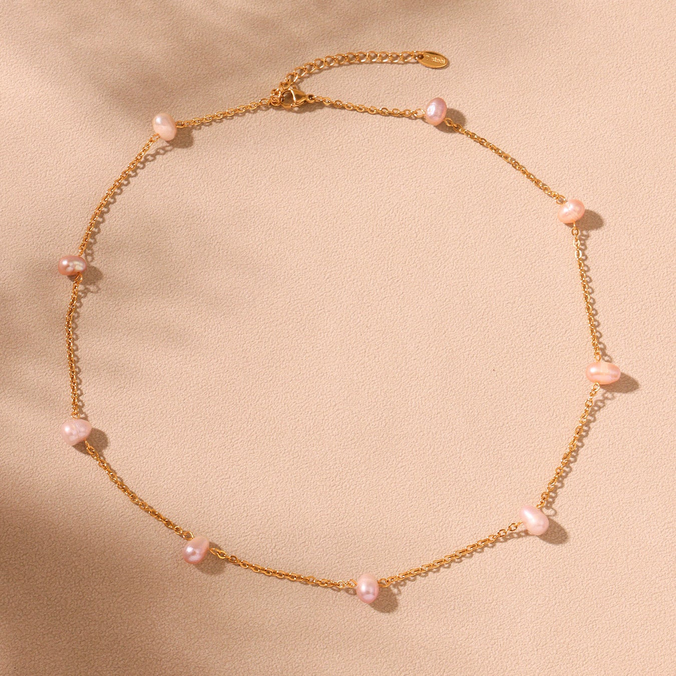 Colier din otel inoxidabil cu perle de apa dulce