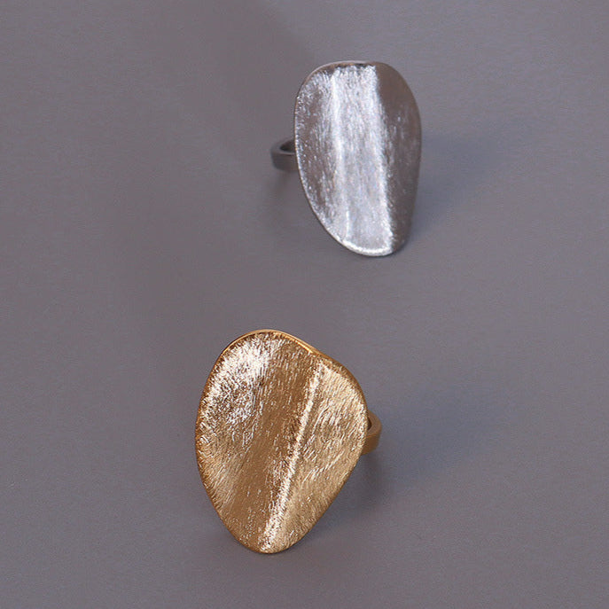 Inel supradimensionat texturat din oțel inoxidabil