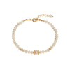 Bratara cu perle de apa dulce placata cu aur 14K