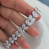 Bratara placata cu paladiu, cu cristale zirconii si inchidere fixa