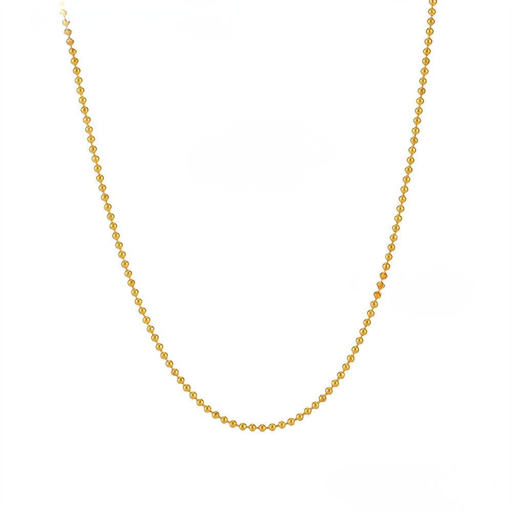 Colier din otel inoxidabil placat cu aur 18K