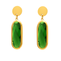 Cercei din otel inoxidabil placati cu aur 18K