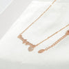Colier din argint cu inscriptie " Only you" rose gold