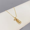 Colier placat cu aur 14k, cu cristale zirconii