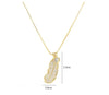 Colier placat cu aur 14k, cu cristale zirconii